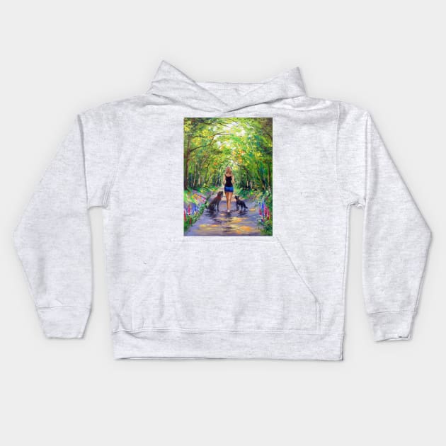 Walk down the alley Kids Hoodie by OLHADARCHUKART